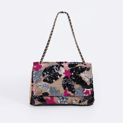 Embroidered Sequins Summer Niche Woven Straw High Bags Rirati