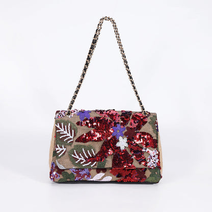 Embroidered Sequins Summer Niche Woven Straw High Bags Rirati