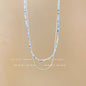Titanium steel pearl clavicle necklace