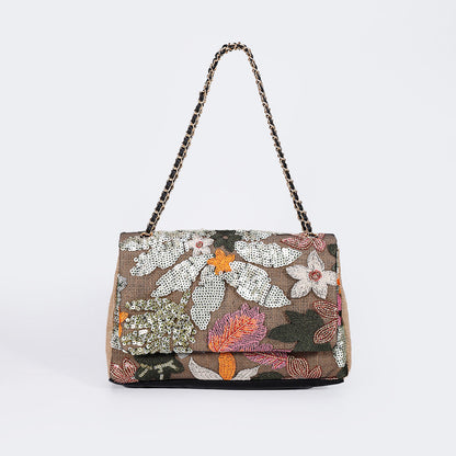 Embroidered Sequins Summer Niche Woven Straw High Bags Rirati