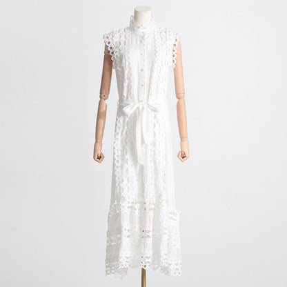 Embroidery Stitching Dress Grayceful LLC