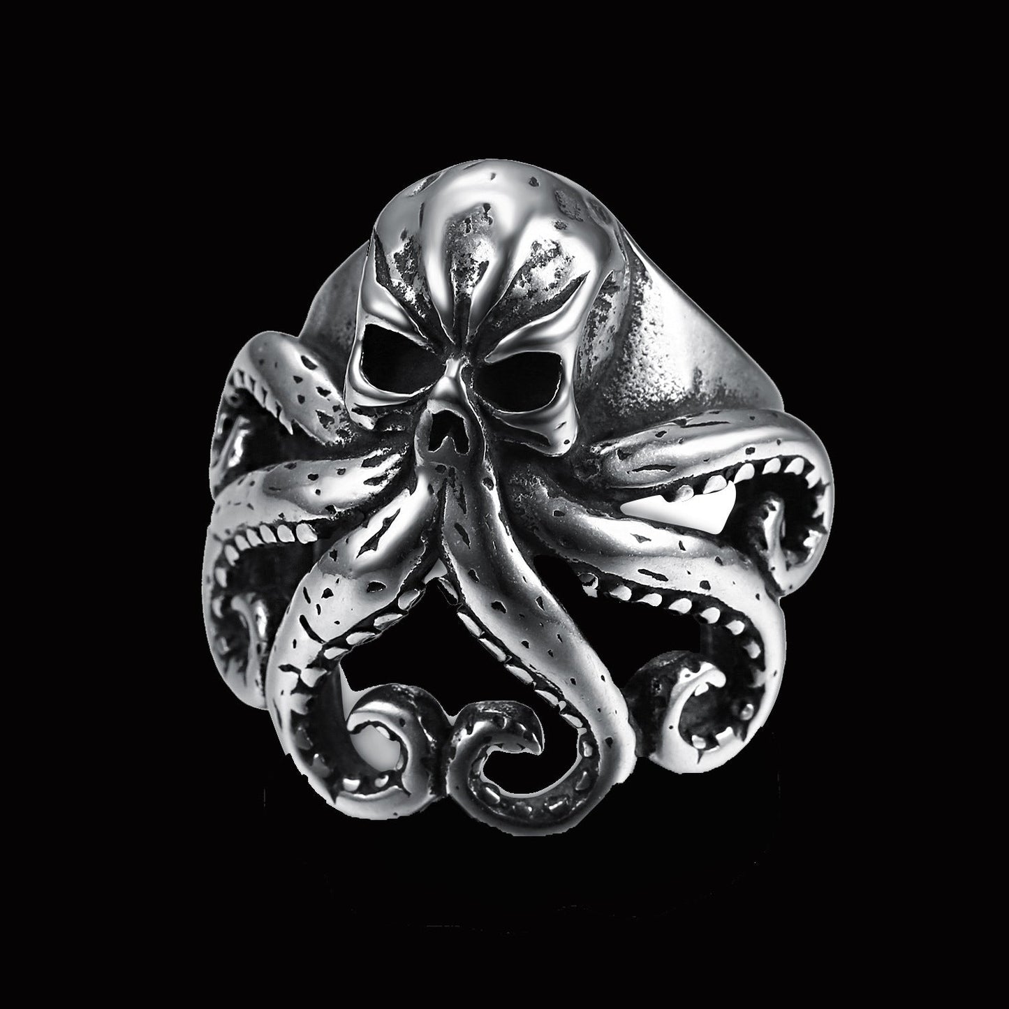 Pirate octopus tentacle punk style ring