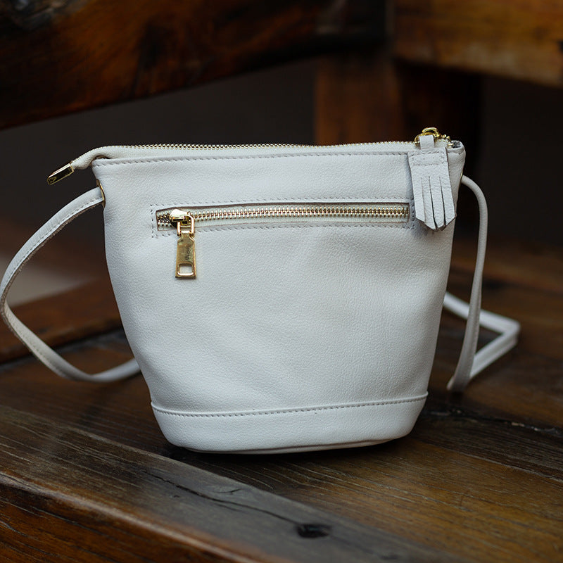Handmade Simple Fashion Top Layer Leather Shoulder Bags Rirati
