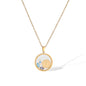 Devil's Eye Geometric Pendant Necklace
