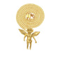 Hip Hop Winged Angel Pendant Necklace