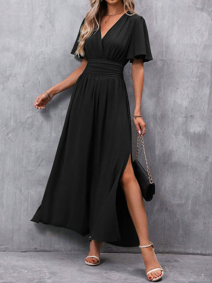 Fashionable Elegant Split Dress Women's Clothing Grayceful LLC