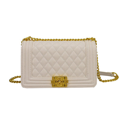 Women's Embroidery Line Fashion Classic Style Chain Shoulder Bags Rirati
