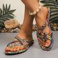 Women’s Boho Flat Printed Slippers FitiqueFit
