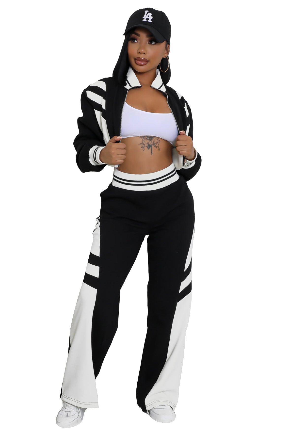 WOMEN FASHION CASUAL TWO PIECE PANT SET BY CLAUDE