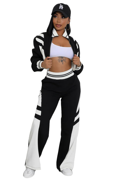 WOMEN FASHION CASUAL TWO PIECE PANT SET BY CLAUDE