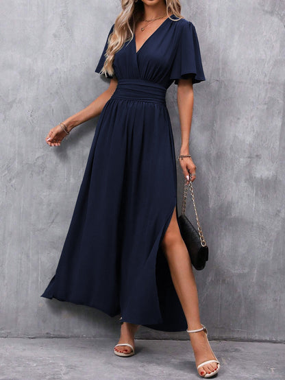 Fashionable Elegant Split Dress Women's Clothing Grayceful LLC