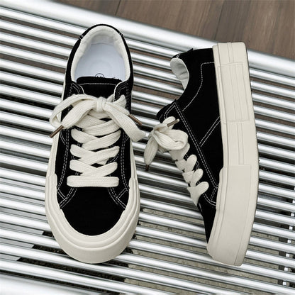 Women’s Canvas Platform Skate Shoes — Casual & Sporty Lifted Sneakers FitiqueFit