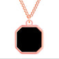 Personalized photo heating color changing necklace