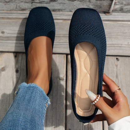 Flying Woven Mesh Shallow-Mouth Women’s Shoes FitiqueFit