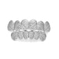 Hip-hop polished braces with gold electroplating