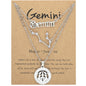 Zodiac Necklace Vintage English Star Image Pendant Three Piece Jewelry Set