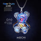 Creative Cyberpunk Duffy Bear Couple Necklace Sweatshirt Pendant