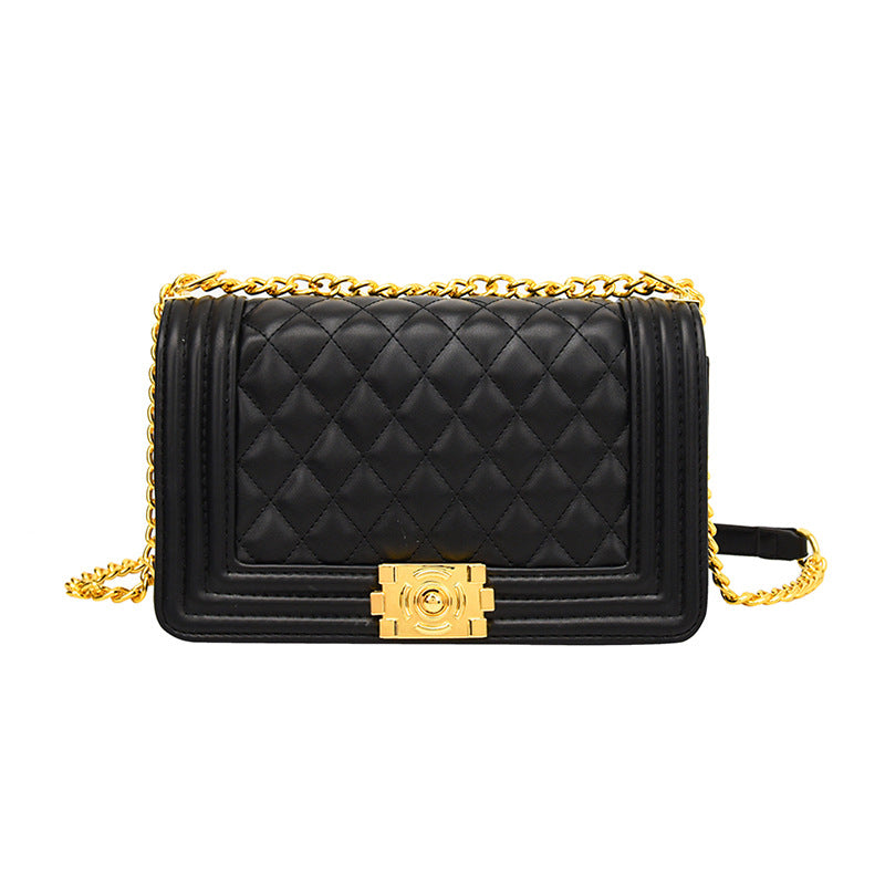 Women's Embroidery Line Fashion Classic Style Chain Shoulder Bags Rirati