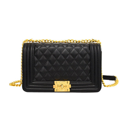 Women's Embroidery Line Fashion Classic Style Chain Shoulder Bags Rirati