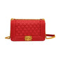 Women's Embroidery Line Fashion Classic Style Chain Shoulder Bags Rirati
