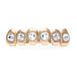 Hip-hop diamond-encrusted and gold-plated teeth grillz