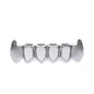 Hip-hop polished braces with gold electroplating