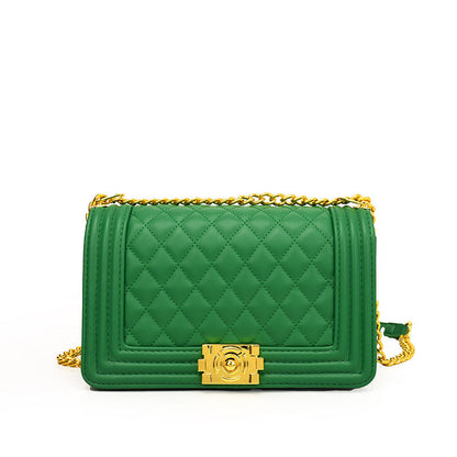 Women's Embroidery Line Fashion Classic Style Chain Shoulder Bags Rirati