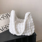 Women's Pleated Cloud Fashion Portable Dumpling Large Shoulder Bags Rirati