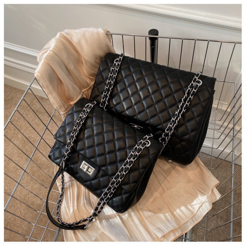Texture Female Niche Fashion Popular Rhombus Bags Rirati
