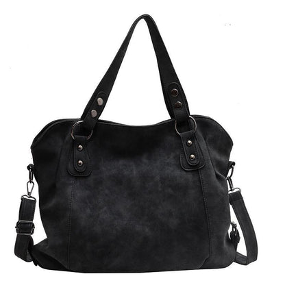 Women's Retro Fashionable Simple Korean Style Large Backpacks Rirati