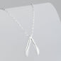 Sterling Silver Wishbone Necklace