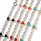 Colorful love tennis chain high-end zircon necklace bracelet