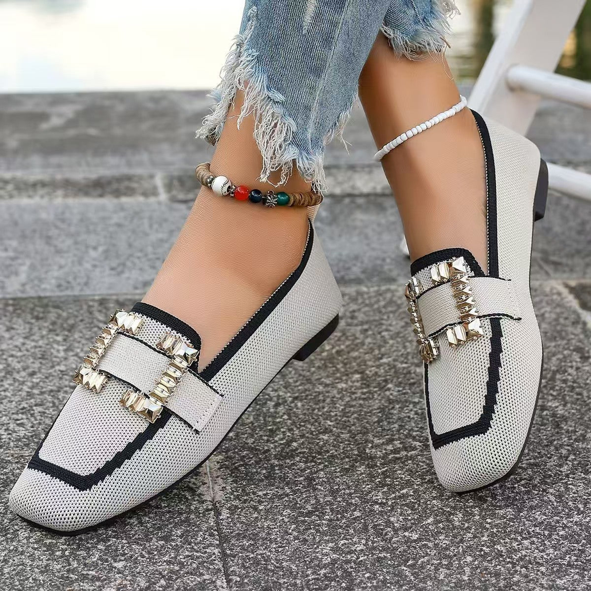 Vintage Suede Round-Toe Gommino Loafers — Women’s Driving Style FitiqueFit