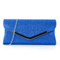 V-shaped metal strip flashing fashion evening bag
