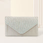 Colorful hot diamond black clutch