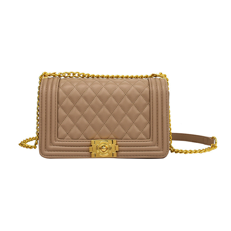 Women's Embroidery Line Fashion Classic Style Chain Shoulder Bags Rirati