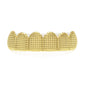 Hip-hop polished braces with gold electroplating
