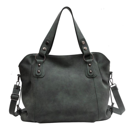 Women's Retro Fashionable Simple Korean Style Large Backpacks Rirati