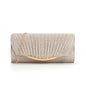 Pleated stitching chain crossbody Clutch Handbag