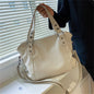 Women's Retro Fashionable Simple Korean Style Large Backpacks Rirati