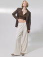 Slim Fit Ultra Short Sexy Spicy Girls Top Knitted Thread T-shirt
