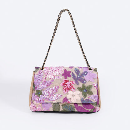 Embroidered Sequins Summer Niche Woven Straw High Bags Rirati