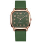 Fashionable quartz women's watch with silicone strap