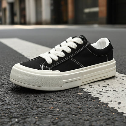 Women’s Canvas Platform Skate Shoes — Casual & Sporty Lifted Sneakers FitiqueFit