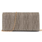 Solid color sequined cosmetics, portable storage clutch