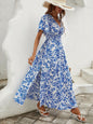 Advanced Sense Plus Size Waist Trimming Slimming V-neckline Flounced Skirt Grayceful LLC