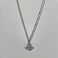 Saturn full diamond necklace clavicle chain