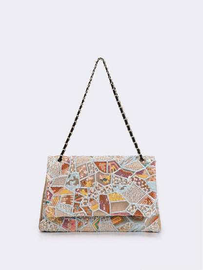 Embroidered Sequins Summer Niche Woven Straw High Bags Rirati