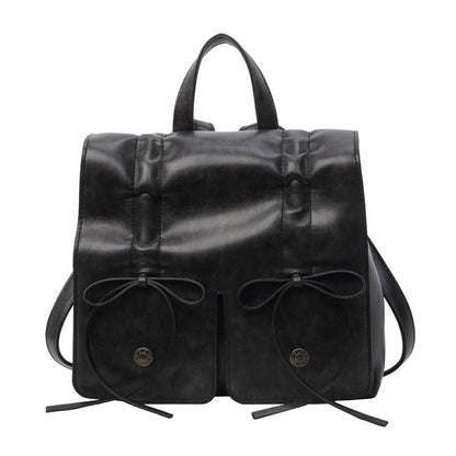 Spring Fashion Bowknot Soft Leather Cute Large Shoulder Bags Rirati