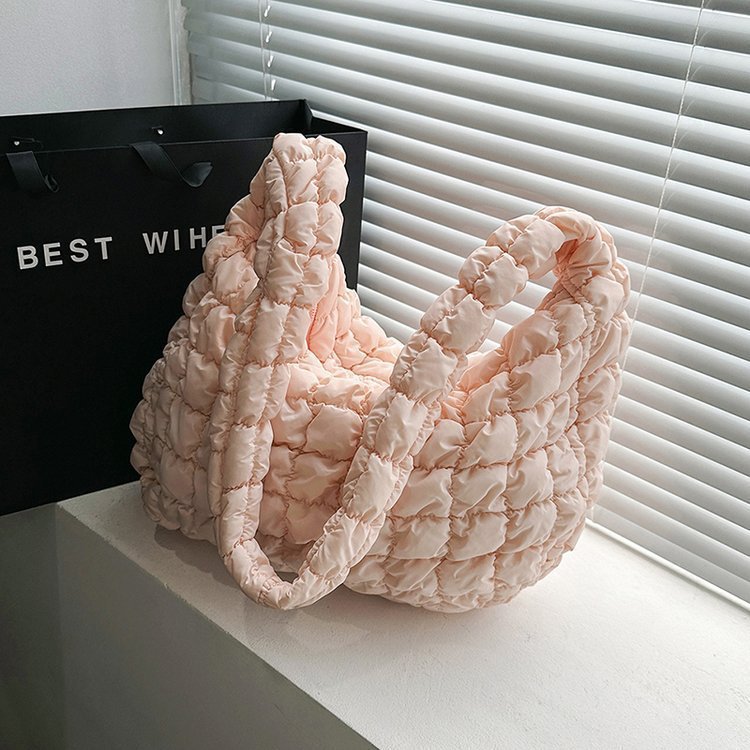 Women's Pleated Cloud Fashion Portable Dumpling Large Shoulder Bags Rirati